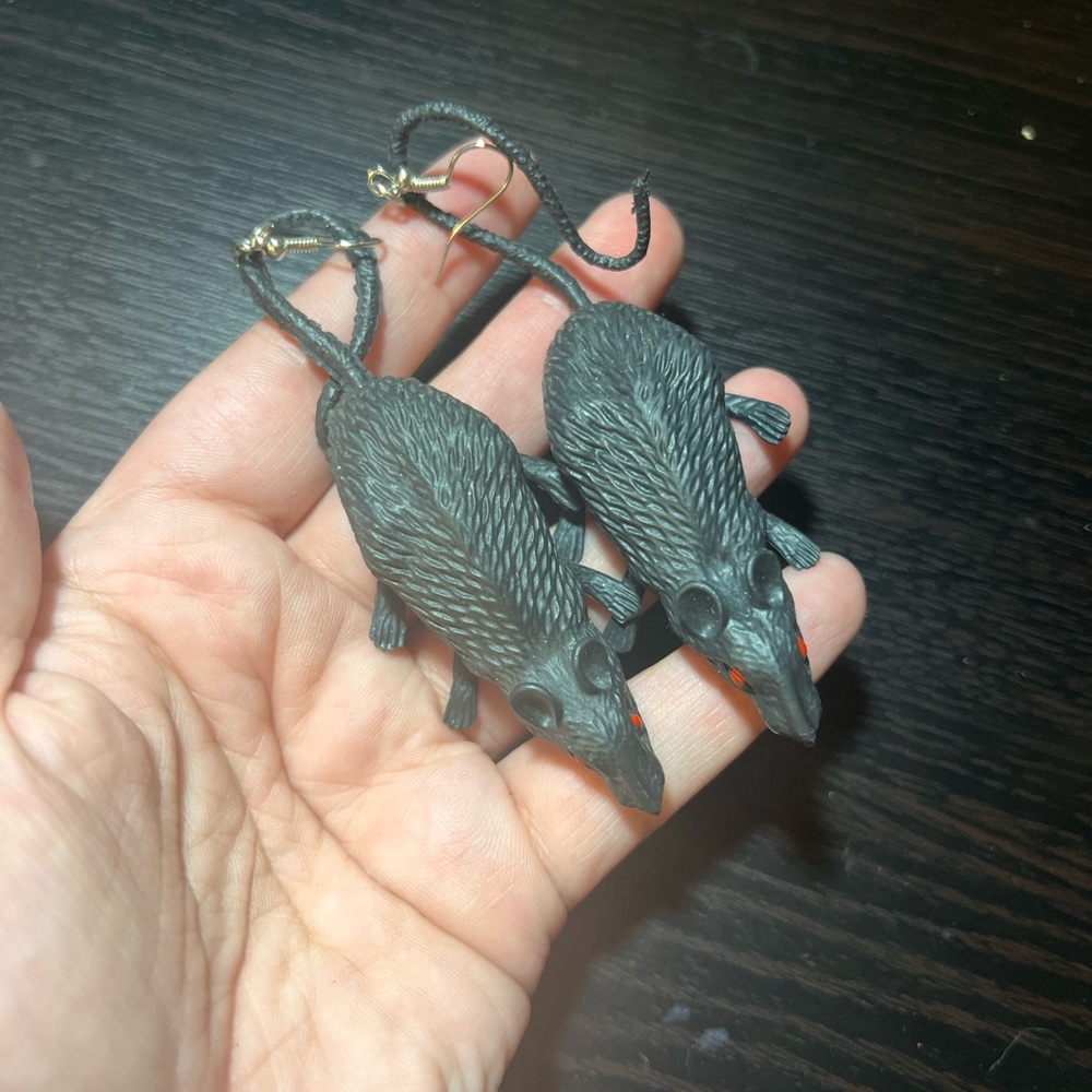 Rat earrings